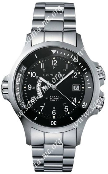 Hamilton Khaki Navy GMT Mens Wristwatch H77615133