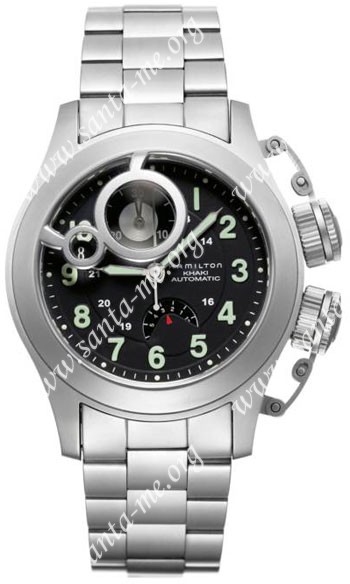 Hamilton Khaki Navy Frogman Auto Chrono Mens Wristwatch H77746133