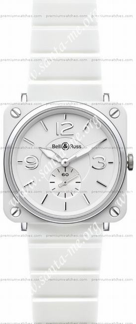 Bell & Ross BR S Quartz White ceramic Unisex Wristwatch BRS-WH-CERAMIC/SCE