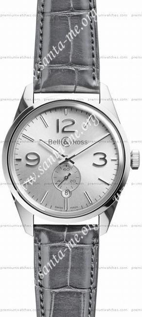 Bell & Ross BR 123 Officer Mens Wristwatch BRG123-WH-ST/SCR