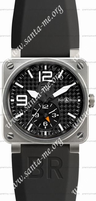 Bell & Ross BR 03-51 GMT Mens Wristwatch BR03-51GMT
