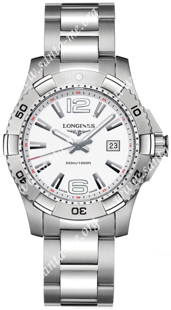 Longines Hydro Conquest Quartz Mens Wristwatch L3.647.4.16.6