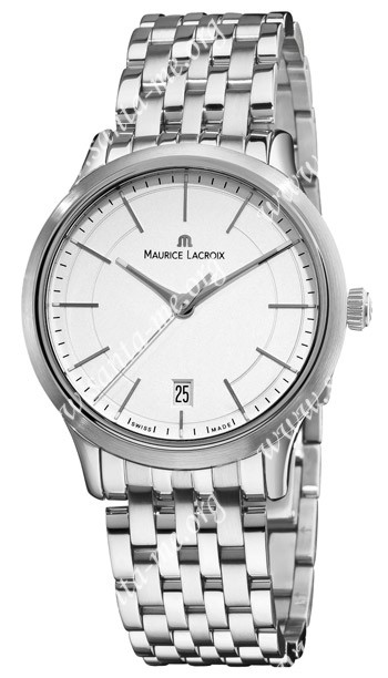 Maurice Lacroix Les Classiques Quartz Mens Wristwatch LC1117-SS002-130