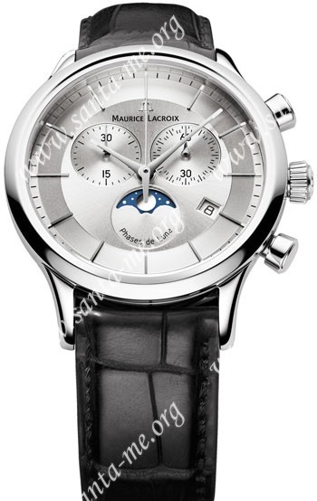 Maurice Lacroix Les Classiques Phase de Lune Chronograph Mens Wristwatch LC1148-SS001-131