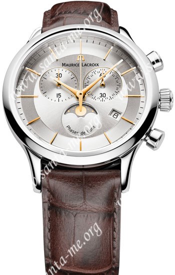 Maurice Lacroix Les Classiques Phase de Lune Chronograph Mens Wristwatch LC1148-SS001-132