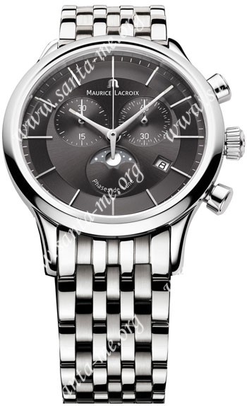 Maurice Lacroix Les Classiques Phase de Lune Chronograph Mens Wristwatch LC1148-SS002-331