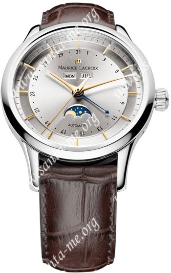 Maurice Lacroix Les Classiques Phase de Lune Mens Wristwatch LC6068-SS001-132