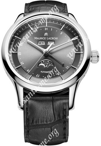 Maurice Lacroix Les Classiques Phase de Lune Mens Wristwatch LC6068-SS001-331