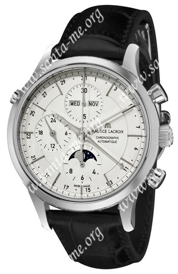 Maurice Lacroix Les Classiques Phase de Lune Mens Wristwatch LC6078-SS001-13E