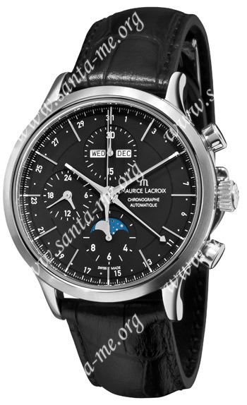 Maurice Lacroix Les Classiques Phase de Lune Mens Wristwatch LC6078-SS001-33E