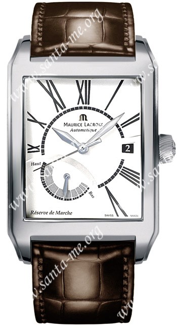 Maurice Lacroix Pontos Rectangulaire Mens Wristwatch PT6167-SS001-110