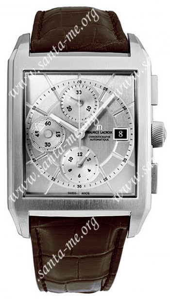 Maurice Lacroix Pontos Rectangulaire Chronograph Mens Wristwatch PT6197-SS001-130