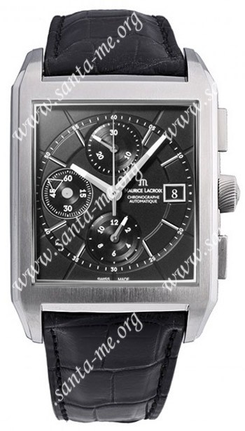Maurice Lacroix Pontos Rectangulaire Chronograph Mens Wristwatch PT6197-SS001-330