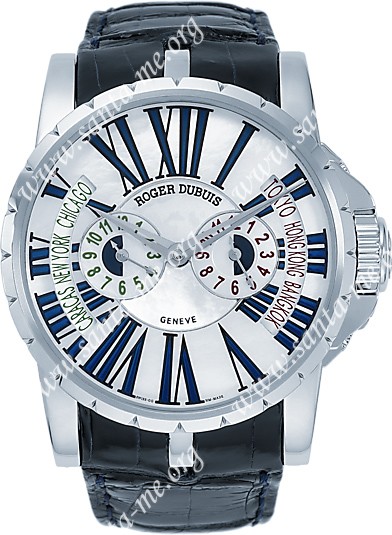 Roger Dubuis Excalibur Triple Time Zone Mens Wristwatch RDDBEX0094