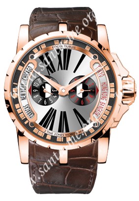 Roger Dubuis Excalibur Triple Time Zone Mens Wristwatch RDDBEX0258