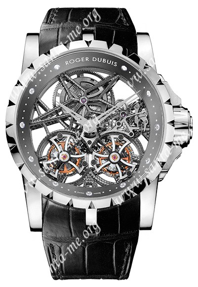 Roger Dubuis Excalibur Skeleton Double Flying Tourbillon Mens Wristwatch RDDBEX0269