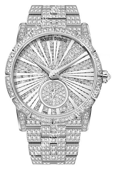 Roger Dubuis Excalibur 36 Automatic High Jewellery White Gold Ladies Wristwatch RDDBEX0417