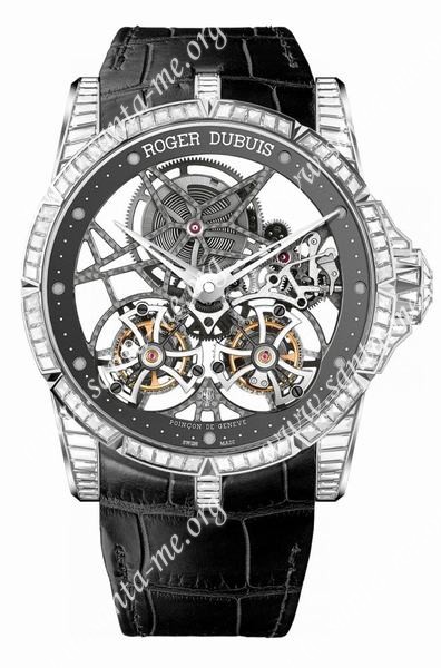 Roger Dubuis Excalibur Skeleton Double Flying Tourbillon Fine Jewellery Mens Wristwatch RDDBEX0440