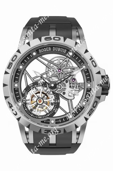 Roger Dubuis Excalibur Spider Skeleton Flying Tourbillon Men Wristwatch RDDBEX0479