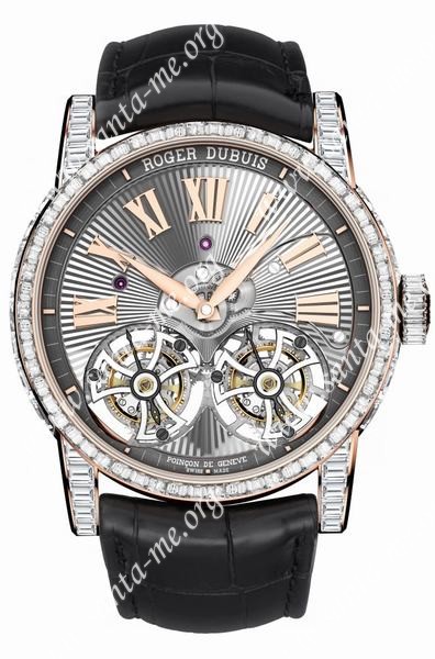 Roger Dubuis Hommage Double Flying Tourbillon High Jewellery Mens Wristwatch RDDBHO0570