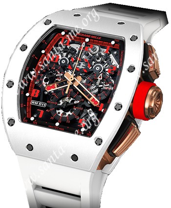 Richard Mille RM 011 White Demon Mens Wristwatch RM011-White-Demon