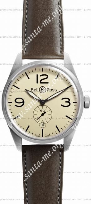 Bell & Ross BR 123 Original Mens Wristwatch BRV123-BEI-ST/SCA