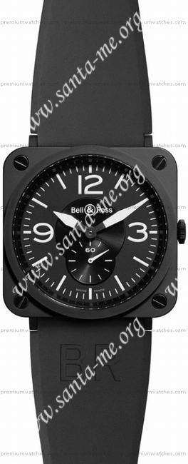 Bell & Ross BR S Quartz Black matte ceramic Unisex Wristwatch BRS-BL-MAT/SRB