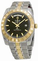 Tudor Date and Day Classic Automatic Mens Wristwatch 23013-BKSTT