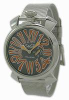 GaGa Milano Slim 46mm Steel Men Wristwatch 5080.4.SV