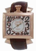 GaGa Milano Napoleone Gold Plated Men Wristwatch 6001.3.BR