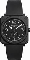 Bell & Ross Aviation BRS-BL-CERAMIC/SRB Unisex Wristwatch