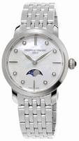 Frederique Constant Slim Line Moonphase Ladies Wristwatch FC-206MPWD1S6B