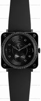 Bell & Ross BR S Quartz Phantom Diamond Unisex Wristwatch BRS-BLC-PH-LGD/SRB